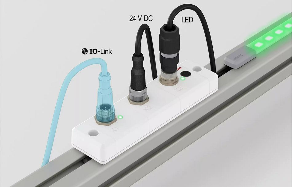 LED-Streifen mit IO-Link-Controller