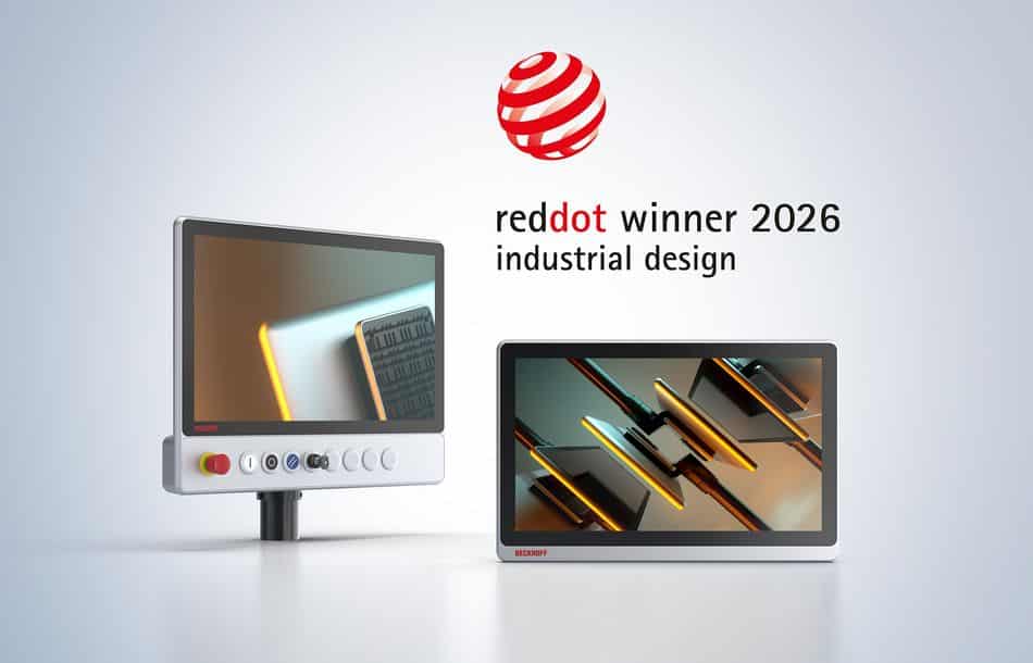 Die Next-Multitouch-Panel-Generation von Beckhoff ist mit dem Designpreis Red Dot Award 2026 ausgezeichnet worden.